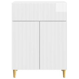 Servírovací skříň Bílá s vysokým leskem 66 x 34,5 x 90 cm - obrázek 4
