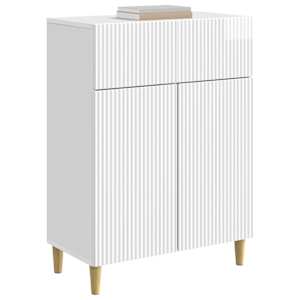 Servírovací skříň Bílá s vysokým leskem 66 x 34,5 x 90 cm - obrázek 2