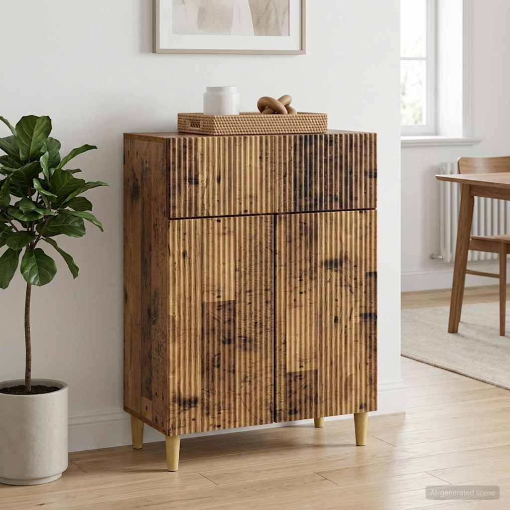 vidaXL Bufet cu sertar Lemn vechi 66 x 34,5 x 90 cm Lemn prelucrat