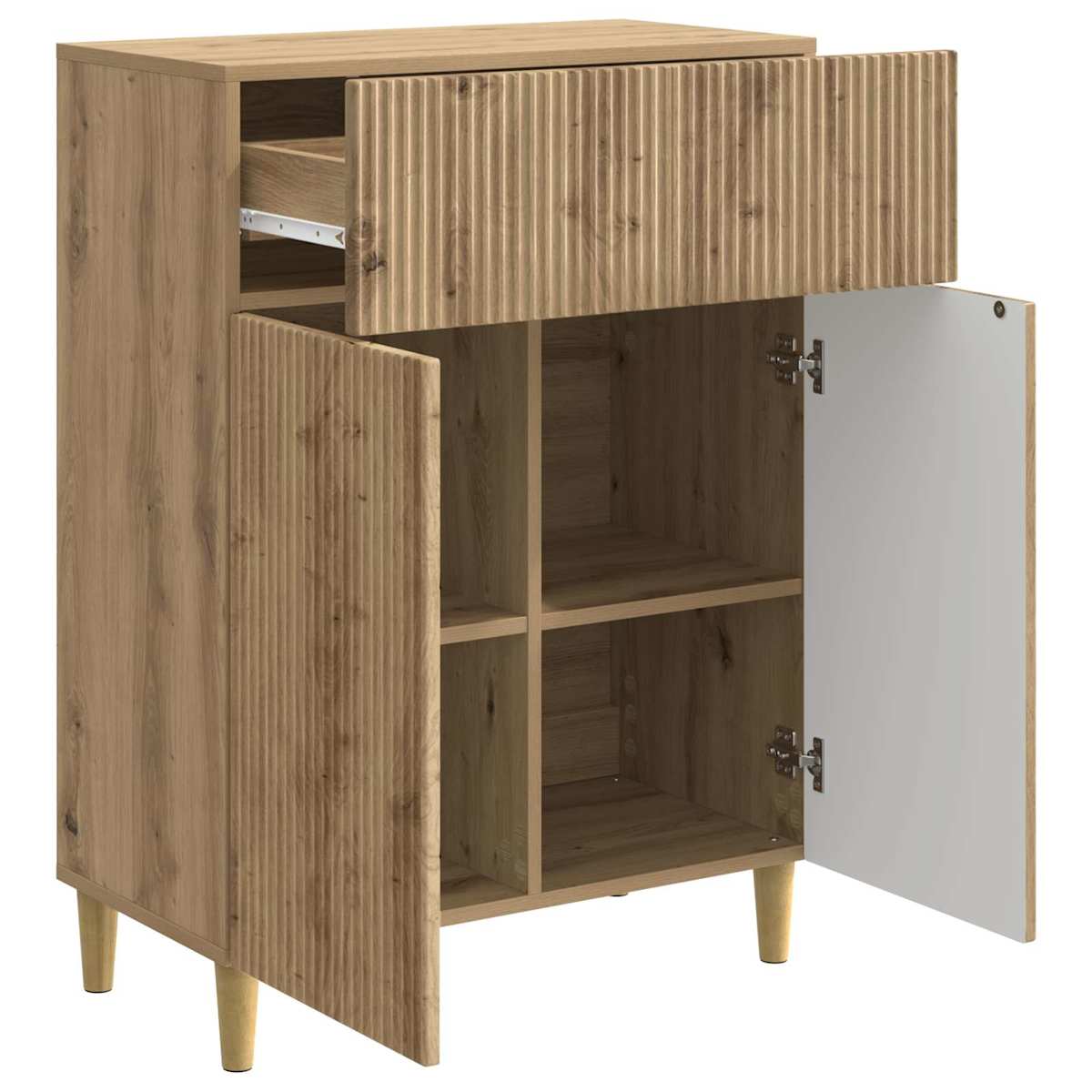 Sideboard 66 x 34,5 x 90 cm Konstrueret træ - Billede 5