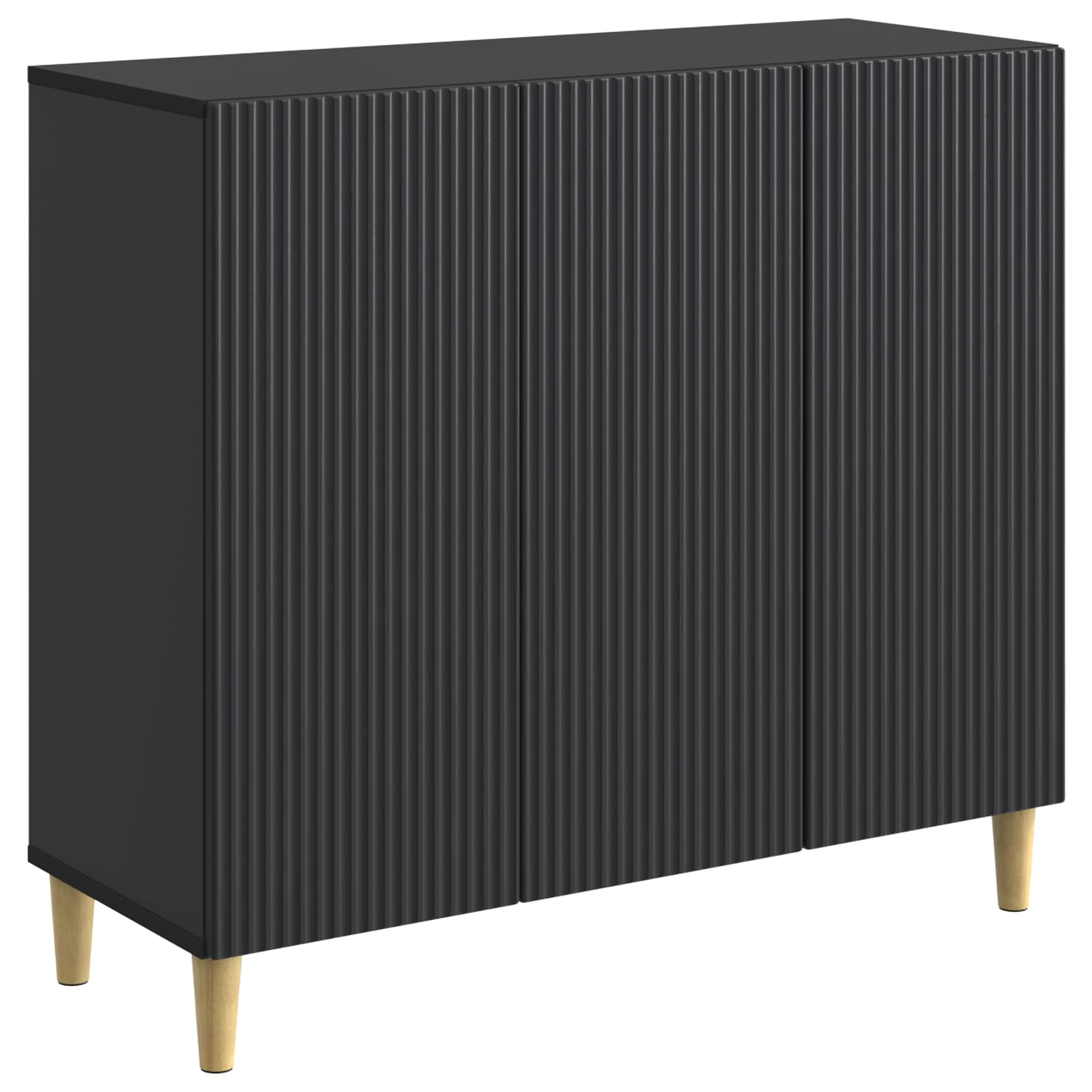 vidaXL Bufet Negru 89 x 34,5 x 80 cm Lemn prelucrat
