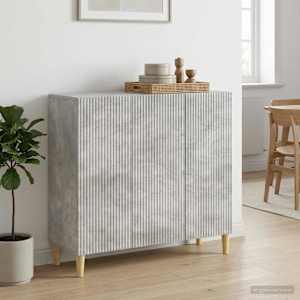 Servírovací skříň Betonově šedá 89 x 34,5 x 80 cm - obrázek 4