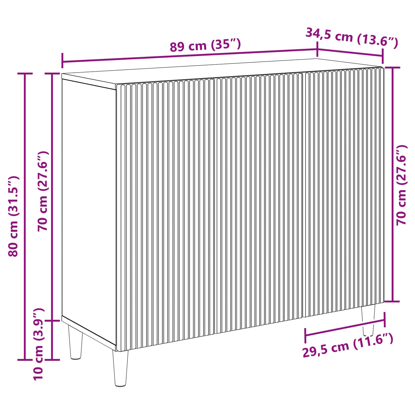 Kõide Kõrgläikega valge 89 x 34,5 x 80 cm Tehispuit 10 Kõik vajalik sinu aeda ja koju! Kõide Kõrgläikega valge 89 x 34,5 x 80 cm Tehispuit - Image 10