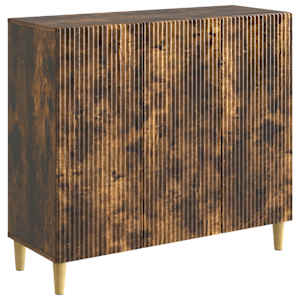 Servírovací skříň Kouřový dub 89 x 34,5 x 80 cm - obrázek 2