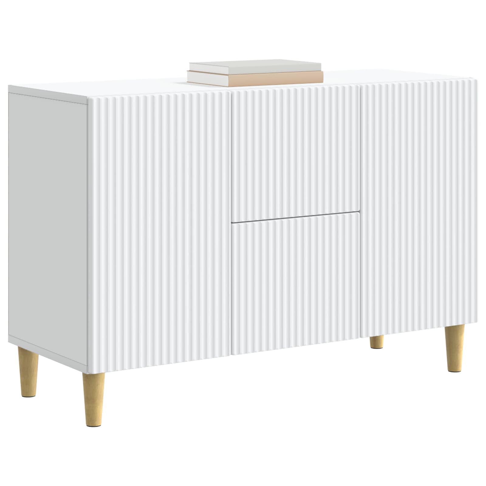 Servírovací skříň Bílá 89 x 34,5 x 60 cm Kompozitní dřevo - obrázek 2