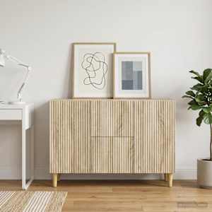 Servírovací skříň Dub sonoma 89 x 34,5 x 60 cm Kompozitní dřevo - obrázek 4