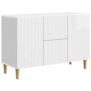 Servírovací skříň Bílá s vysokým leskem 89 x 34,5 x 60 cm - obrázek 2