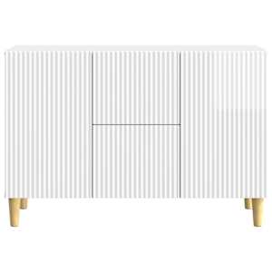 Servírovací skříň Bílá s vysokým leskem 89 x 34,5 x 60 cm - obrázek 6