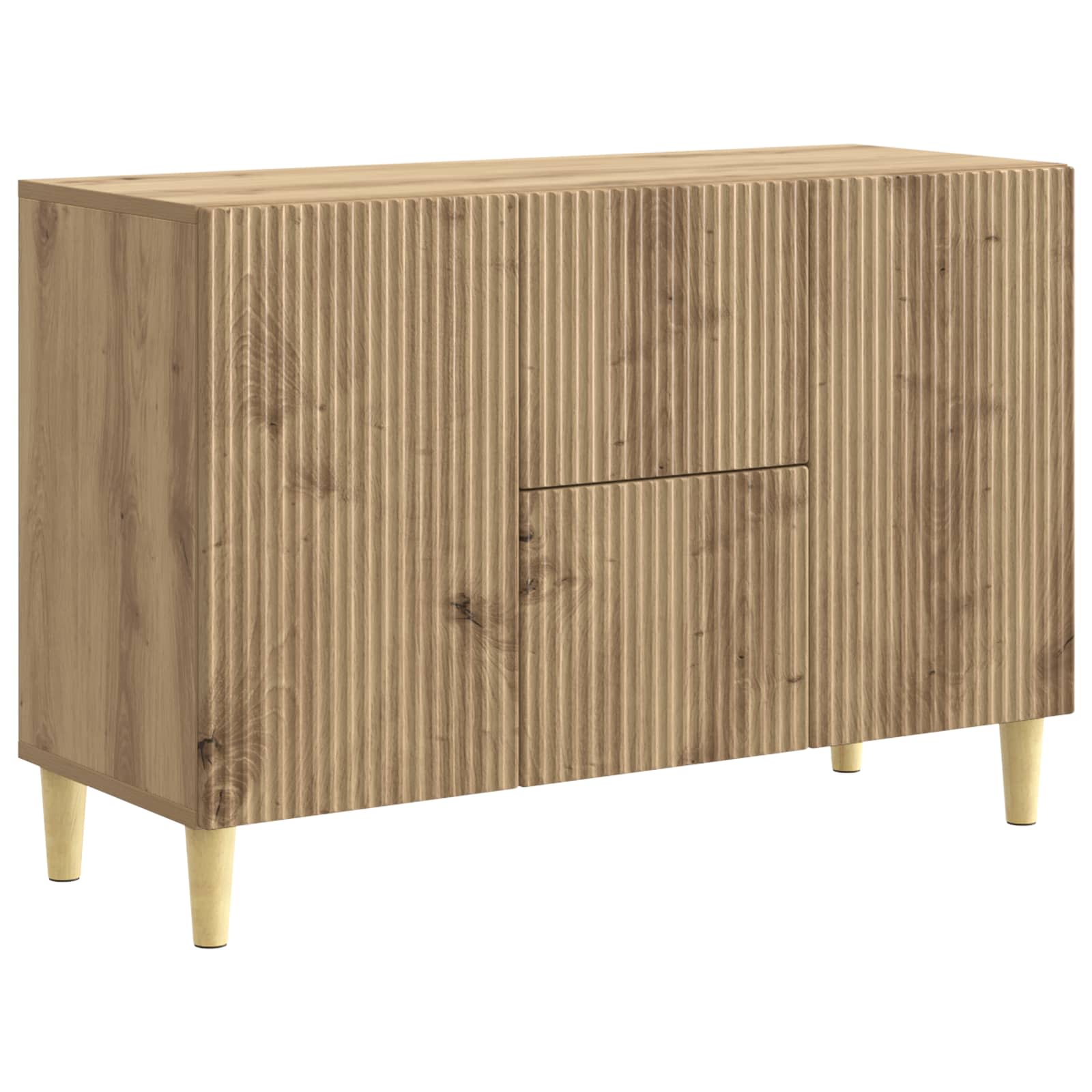vidaXL Bufet Stejar Artizanal 89 x 34,5 x 60 cm Lemn prelucrat