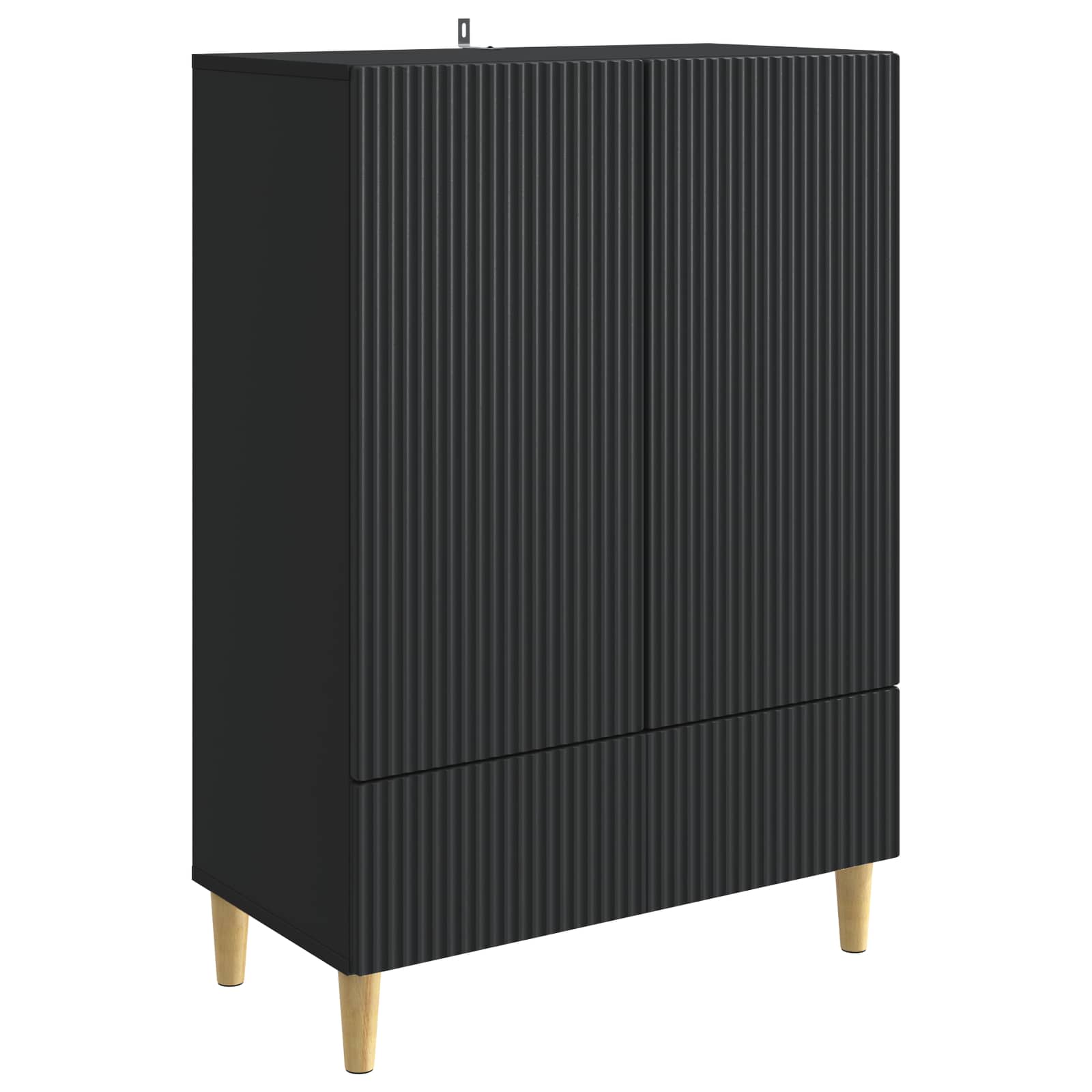 vidaXL Bufet cu sertar Negru 66 x 34,5 x 95 cm Lemn prelucrat