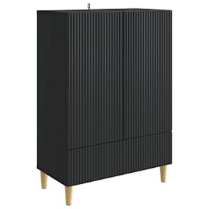 Servírovací skříň Černá 66 x 34,5 x 95 cm Kompozitní dřevo - obrázek 2