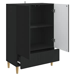 Servírovací skříň Černá 66 x 34,5 x 95 cm Kompozitní dřevo - obrázek 4