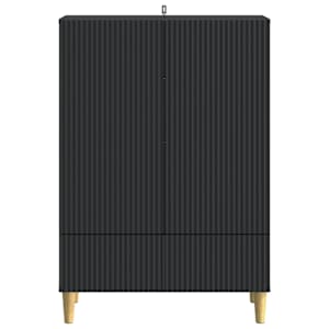 Servírovací skříň Černá 66 x 34,5 x 95 cm Kompozitní dřevo - obrázek 5