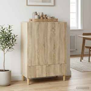 Servírovací skříň Dub sonoma 66 x 34,5 x 95 cm Kompozitní dřevo - obrázek 1
