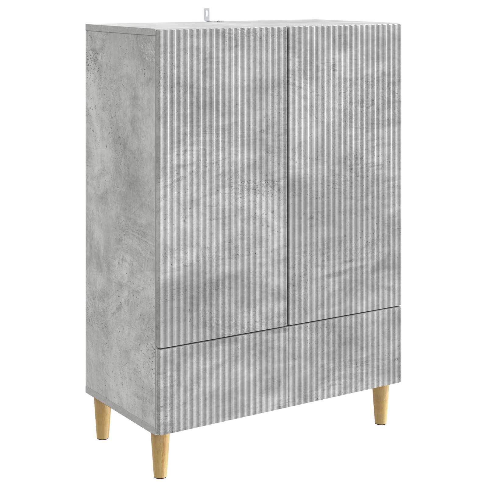 vidaXL Bufet cu sertar Gri Beton 66 x 34,5 x 95 cm Lemn prelucrat