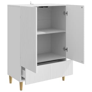 Servírovací skříň Bílá s vysokým leskem 66 x 34,5 x 95 cm - obrázek 4