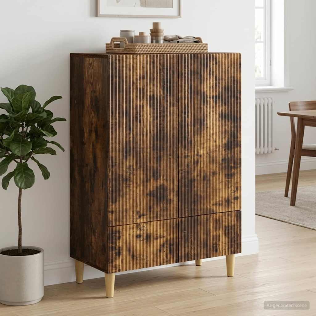 Kõide sahtliga Suitsutatud tamm 66 x 34,5 x 95 cm Tehispuit