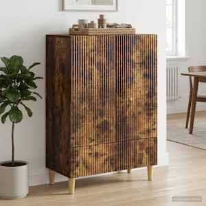 Servírovací skříň se zásuvkou Kouřový dub 66 x 34,5 x 95 cm - obrázek 1