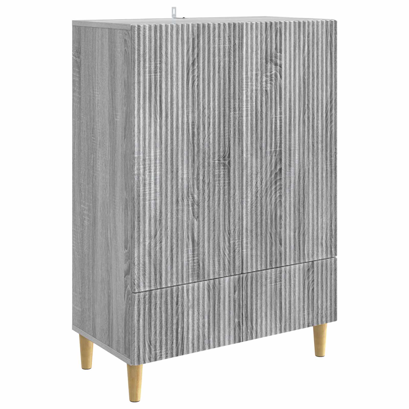 vidaXL Bufet cu sertar Sonoma gri 66 x 34,5 x 95 cm Lemn prelucrat