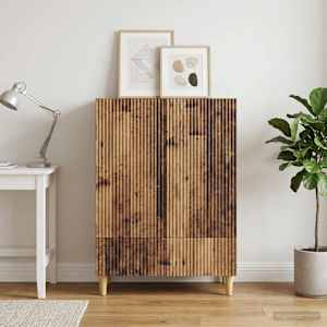 Servírovací skříň se zásuvkou Staré dřevo 66 x 34,5 x 95 cm - obrázek 3