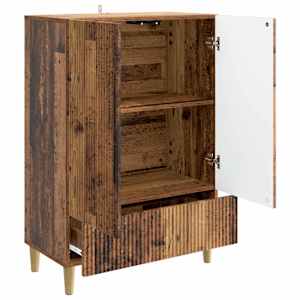 Servírovací skříň se zásuvkou Staré dřevo 66 x 34,5 x 95 cm - obrázek 4
