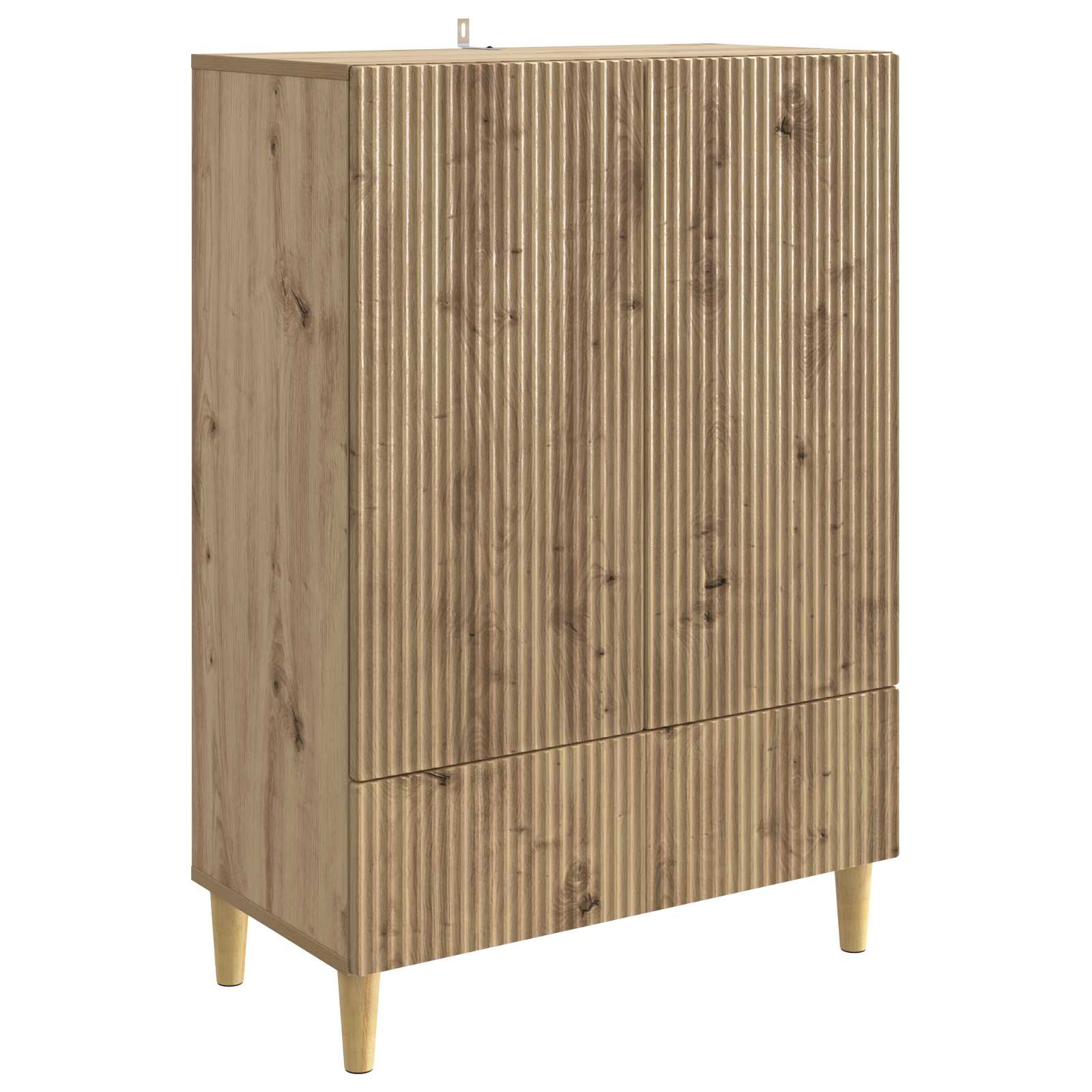 vidaXL Bufet Stejar Artizanal 66 x 34,5 x 95 cm Lemn prelucrat