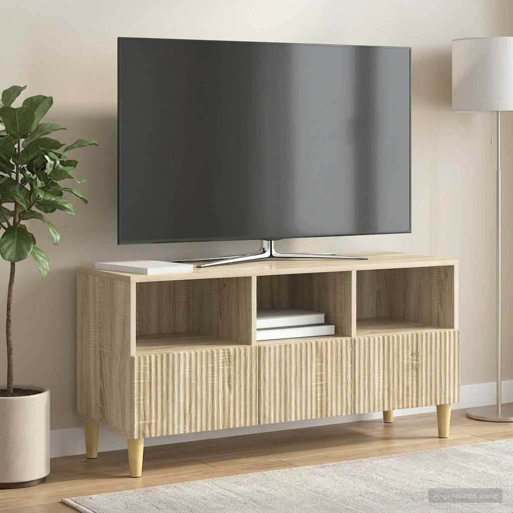 vidaXL Cabinet TV Stejar Sonoma 102 x 34,5 x 50 cm Lemn prelucrat