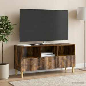 TV omarica Dimljen hrast 102 x 34,5 x 50 cm Inženirski les