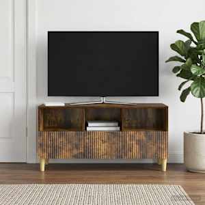 TV omarica Dimljen hrast 102 x 34,5 x 50 cm Inženirski les