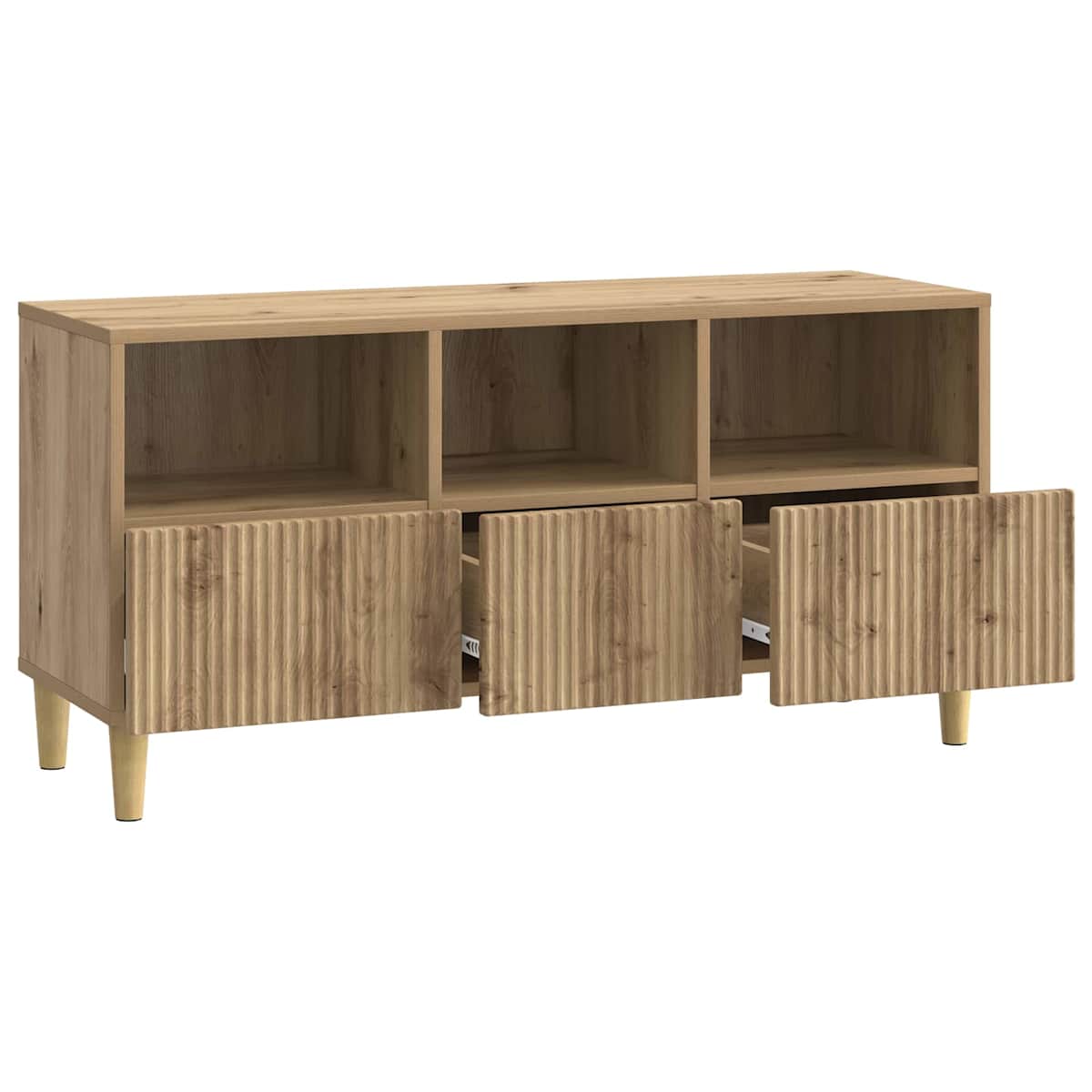 TV-skab 102 x 34,5 x 50 cm Konstrueret træ - Billede 5