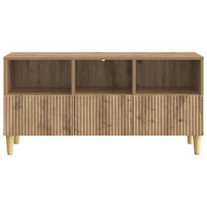 Televizní skříň 102 x 34,5 x 50 cm Dub artisan Kompozitní dřevo - obrázek 6