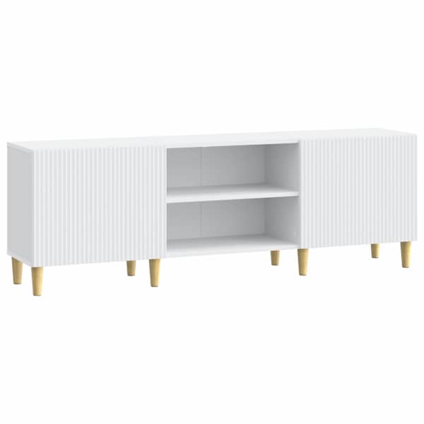 vidaXL Telerikapp Valge 150 x 31 x 50 cm Tehispuit