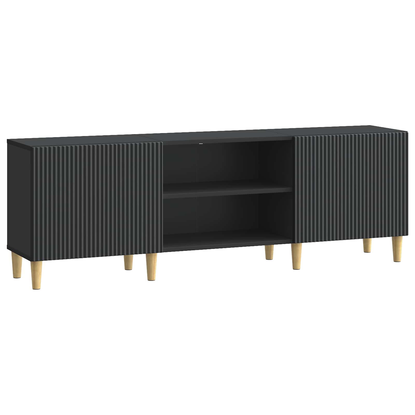 vidaXL Cabinet TV Negru 150 x 31 x 50 cm Lemn prelucrat