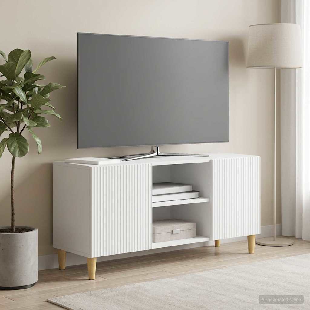 vidaXL Cabinet TV Alb 102 x 34,5 x 50 cm Lemn prelucrat