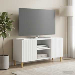 TV omarica Bela 102 x 34,5 x 50 cm Inženirski les