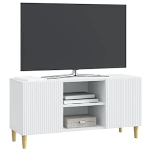 Televizní skříň Bílá 102 x 34,5 x 50 cm Kompozitní dřevo - obrázek 2