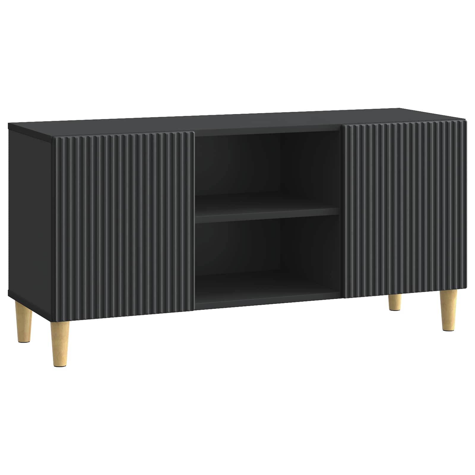 vidaXL Cabinet TV Negru 102 x 34,5 x 50 cm Lemn prelucrat