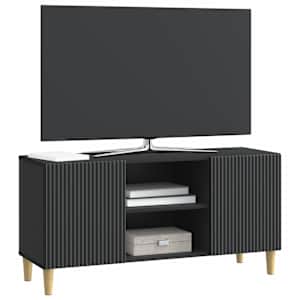 Televizní skříň Černá 102 x 34,5 x 50 cm Kompozitní dřevo - obrázek 3