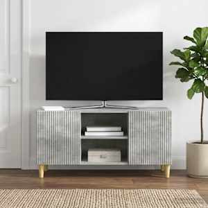 TV omarica Betonsko siva 102 x 34,5 x 50 cm Inženirski les