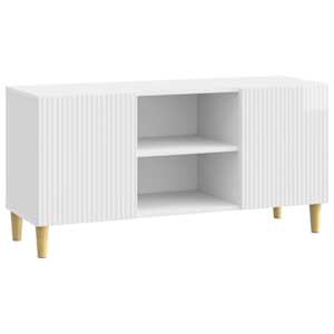 Televizní skříň Bílá s vysokým leskem 102 x 34,5 x 50 cm - obrázek 1