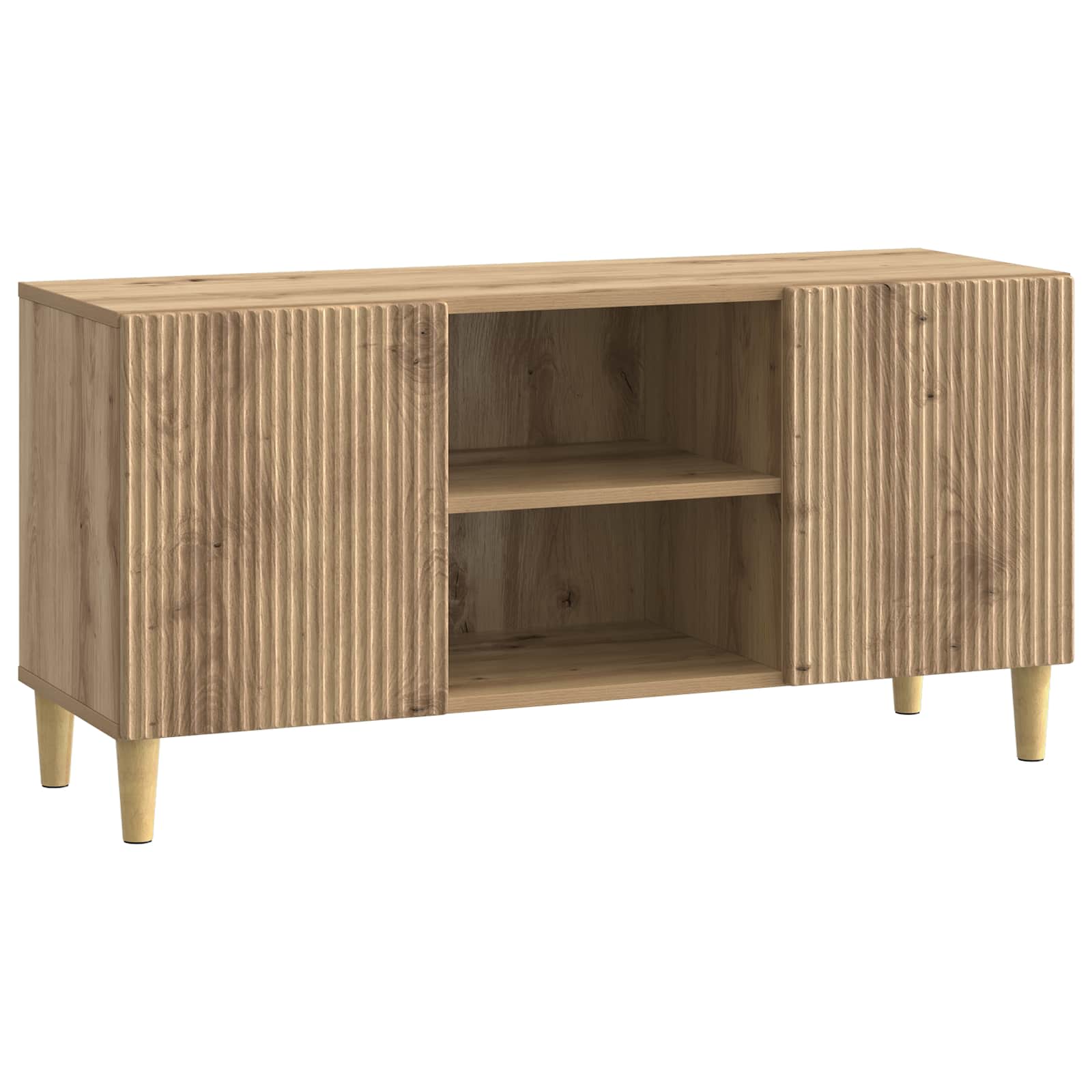 vidaXL Cabinet TV Stejar Artizanal 102 x 34,5 x 50 cm Lemn prelucrat