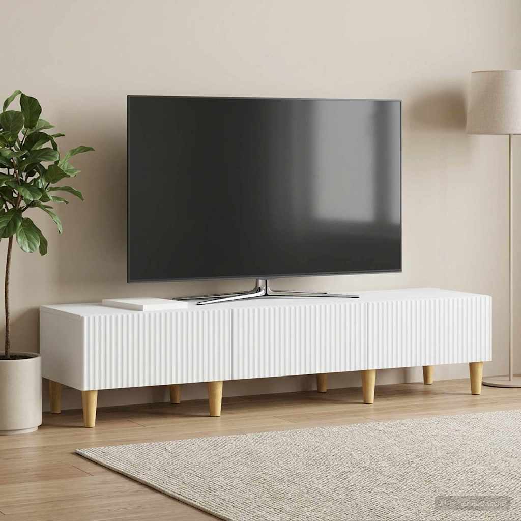 vidaXL Cabinet TV cu sertar Alb 147 x 34,5 x 30 cm Lemn prelucrat