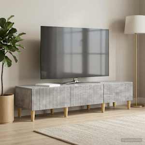 TV omarica Betonsko siva 147 x 34,5 x 30 cm Inženirski les