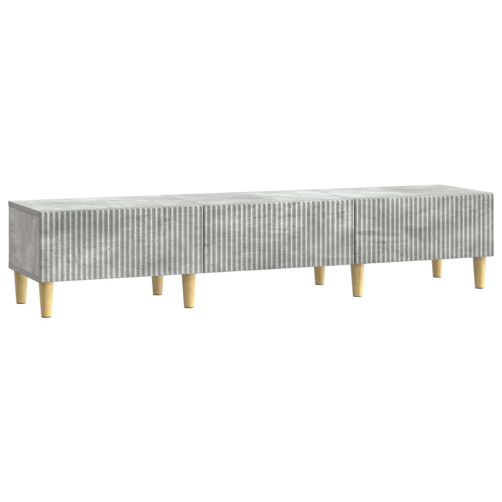 vidaXL Cabinet TV Gri Beton 147 x 34,5 x 30 cm Lemn prelucrat