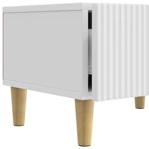 Televizní skříň Bílá s vysokým leskem 147 x 34,5 x 30 cm - obrázek 9