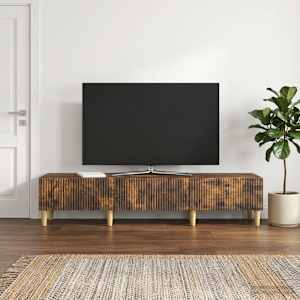 TV omarica Dimljen hrast 147 x 34,5 x 30 cm Inženirski les