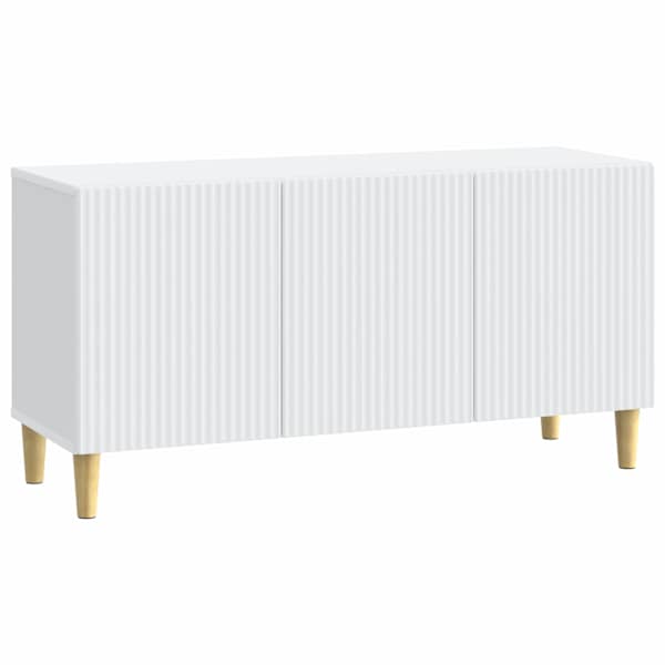 vidaXL Telerikapp Valge 99 x 34,5 x 50 cm Tehispuit