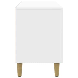 Televizní skříň Bílá s vysokým leskem 99 x 34,5 x 50 cm - obrázek 5