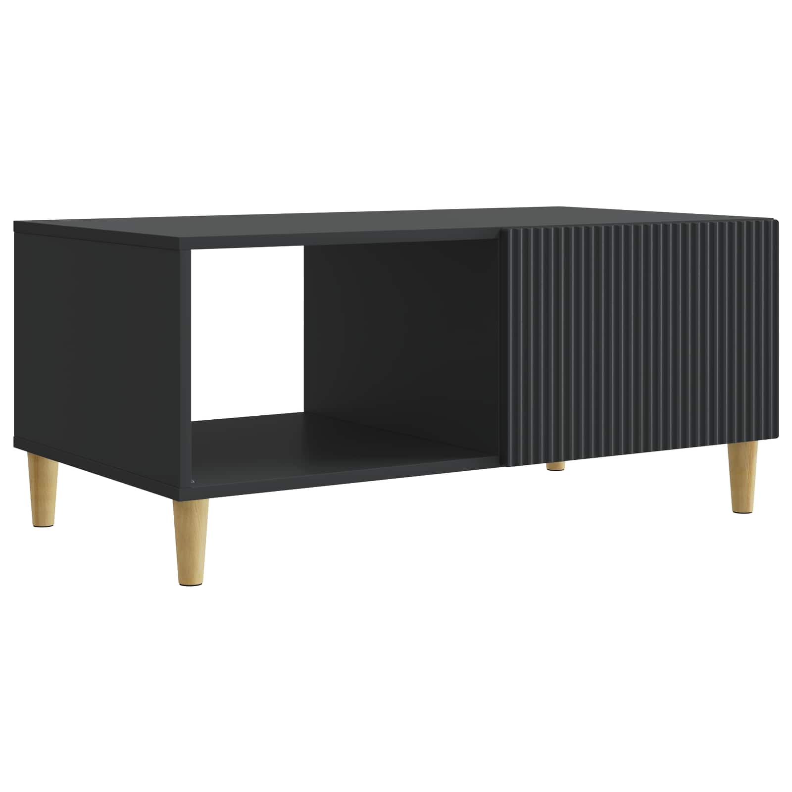 vidaXL Masă de cafea Negru 90 x 50 x 40 cm Lemn prelucrat