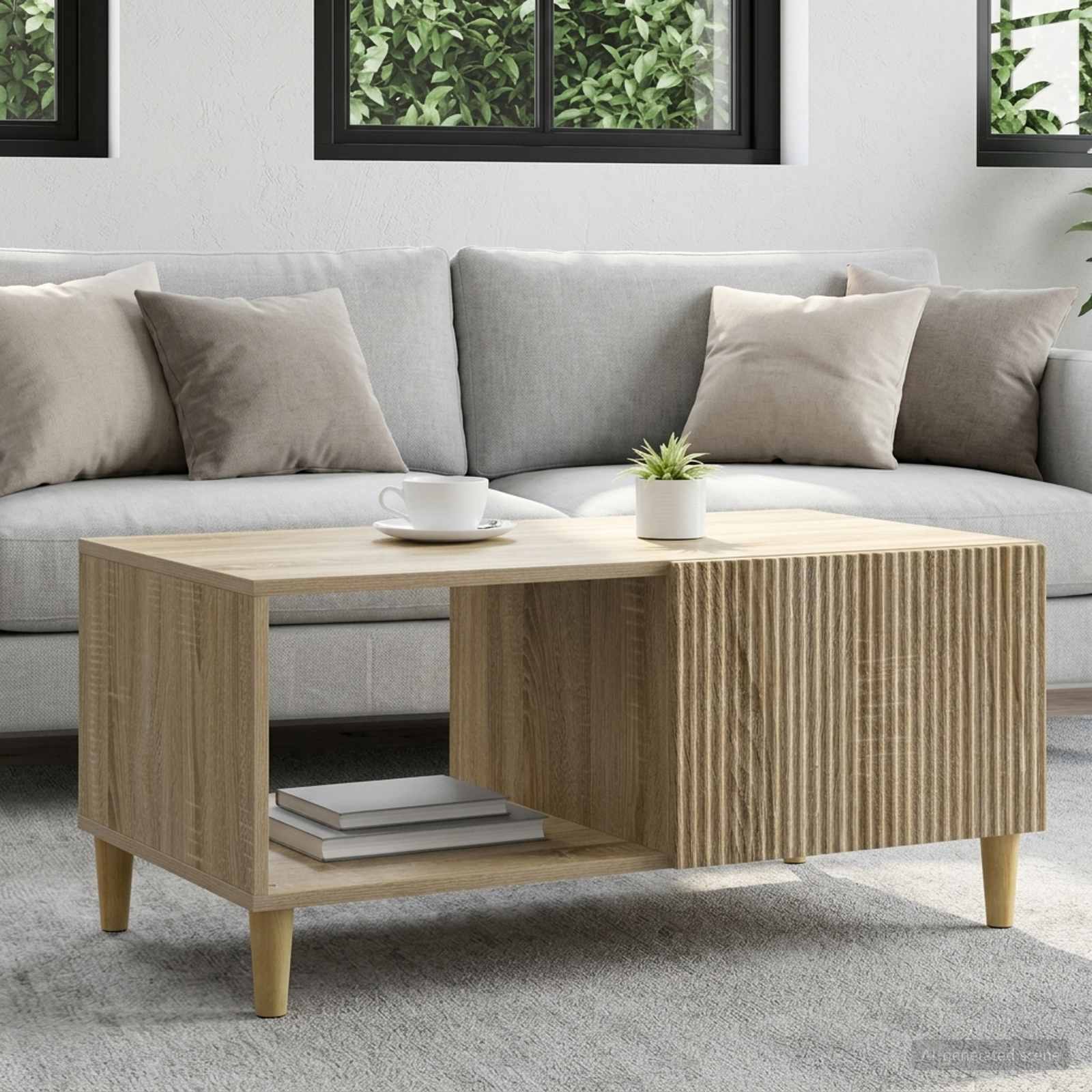 vidaXL Masă de cafea Stejar Sonoma 90 x 50 x 40 cm Lemn prelucrat